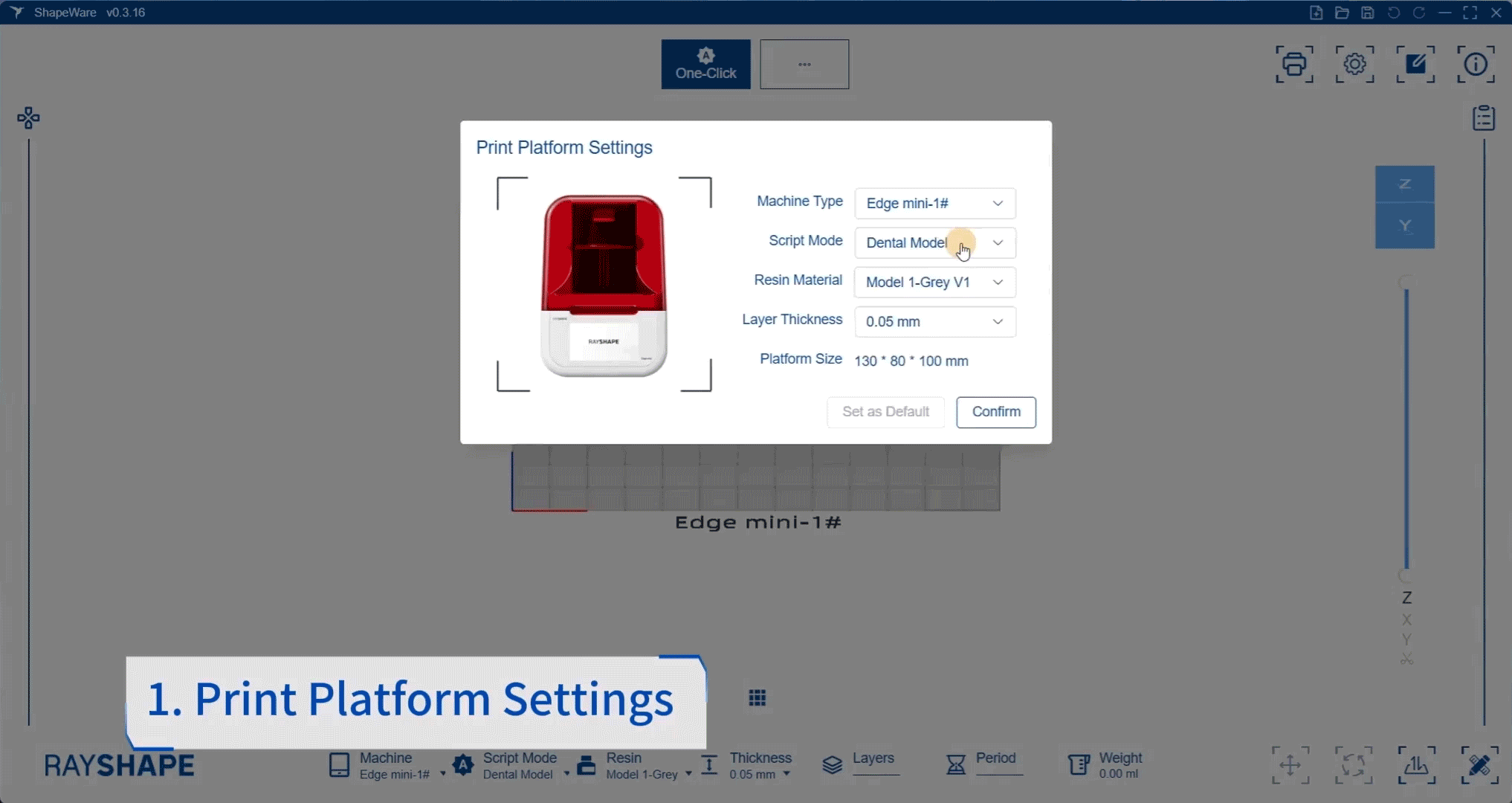 Corona temporal con un solo clic